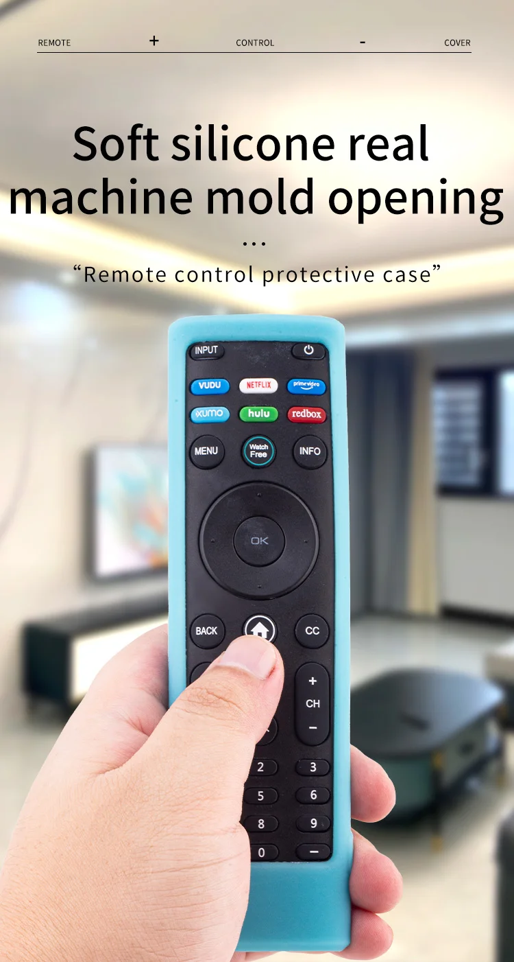 Hülle für Vizio Remote, Silikonhülle für Vizio Remote XRT140 PREV D Universal Smart TV Control Skin Sleeve für Vizio Remote – Detail 2