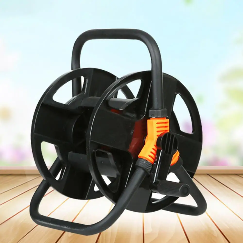 Hose Reel Heavy Duty No Tangling Smooth Operation Non-slip Handle Shatterproof Storage Plastic Space Saving Cord Storage Reel hose reel