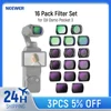 NEEWER 16 Pack Filter Set for Pocket 3 PL Black Diffusion 1/4 1/8 UV Light Pollution CPL Compatible with DJI Osmo Pocket 3 1