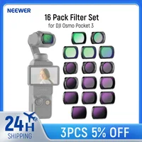 NEEWER 16 Pack Filter Set for Pocket 3 PL Black Diffusion 1/4 1/8 UV Light Pollution CPL Compatible with DJI Osmo Pocket 3 1