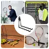 Wall Mounted Racket Holder Tennis Racket Holder Badminton Racket Holder Wall WaveHook Storage Holds 6 Racquets Display Rack 5