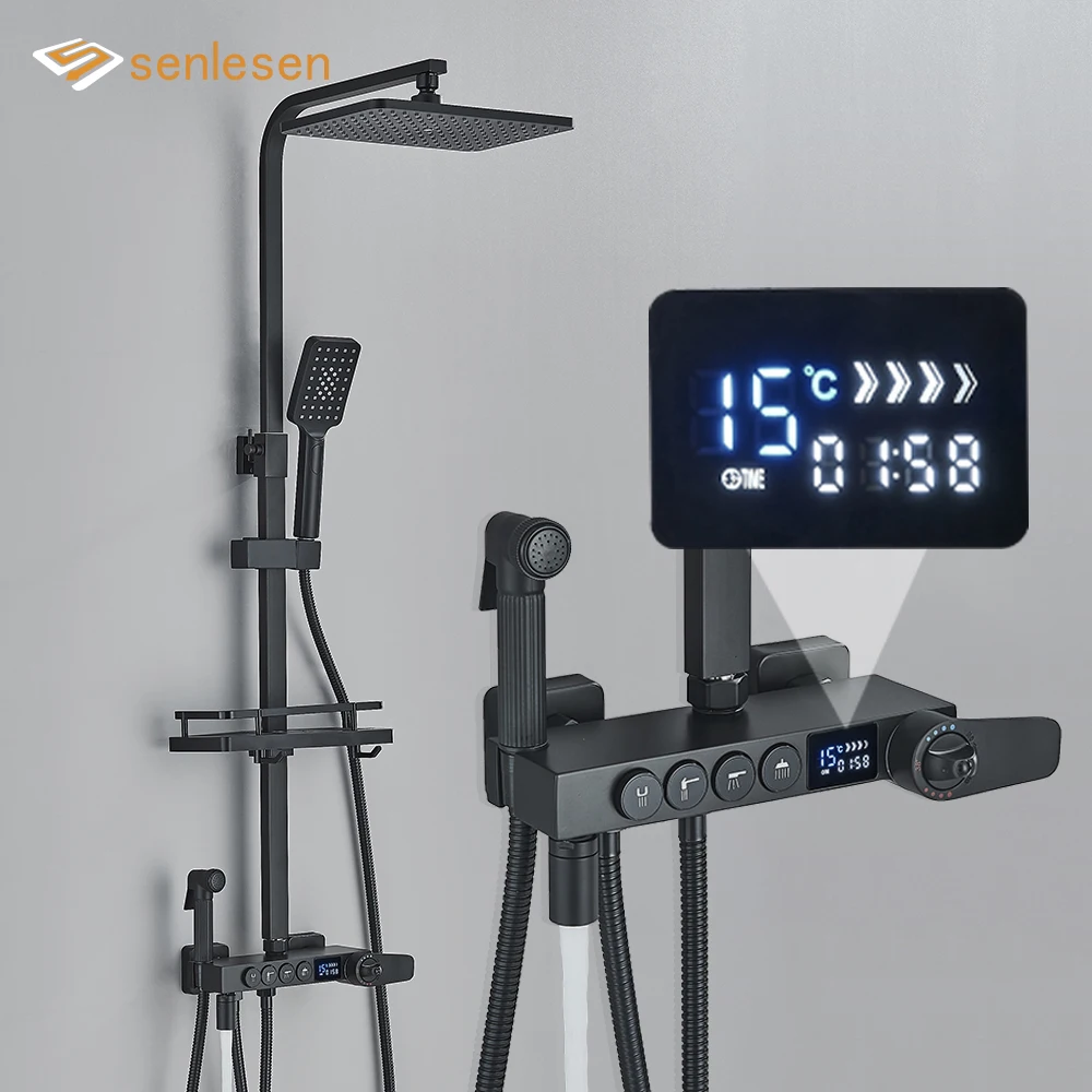 Thermostatische Douche Kraan, Badkamer Kraan Set, Digitale Display