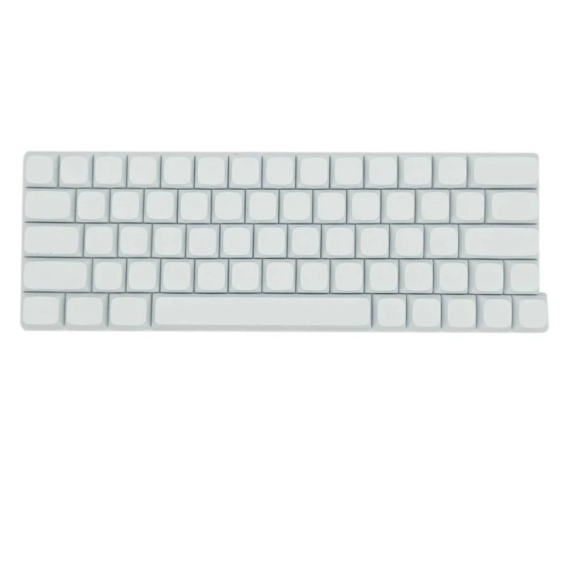 

XDA Blank Keycaps Thick PBT Sublimations for 64keys Mechanical Keyboard Minimalistic White Blank Keycap Set