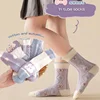 5 Pairs/Lot Cute Rabbit Bow Children Socks Summer Breathable Mesh Girls Middle Tube Socks Kids Casual Cotton Socks 4