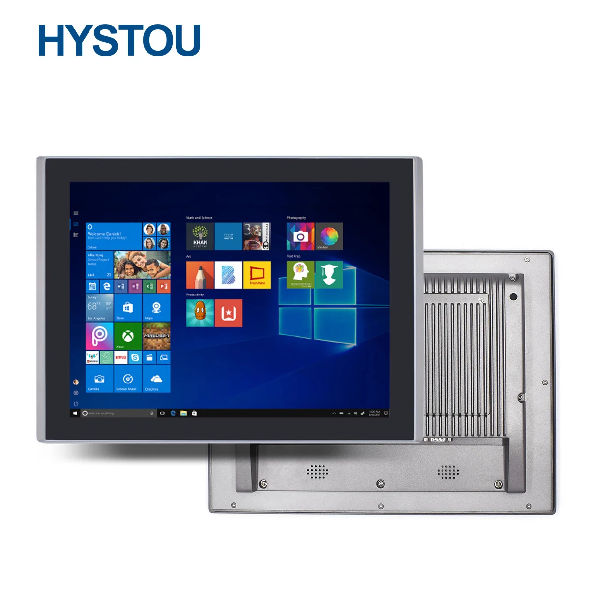 HYSTOU-8 인치 미니 태블릿 휴먼 머신 인터페이스 J1900 GPIO HD 2 RJ45, 산업용 패널 PC 