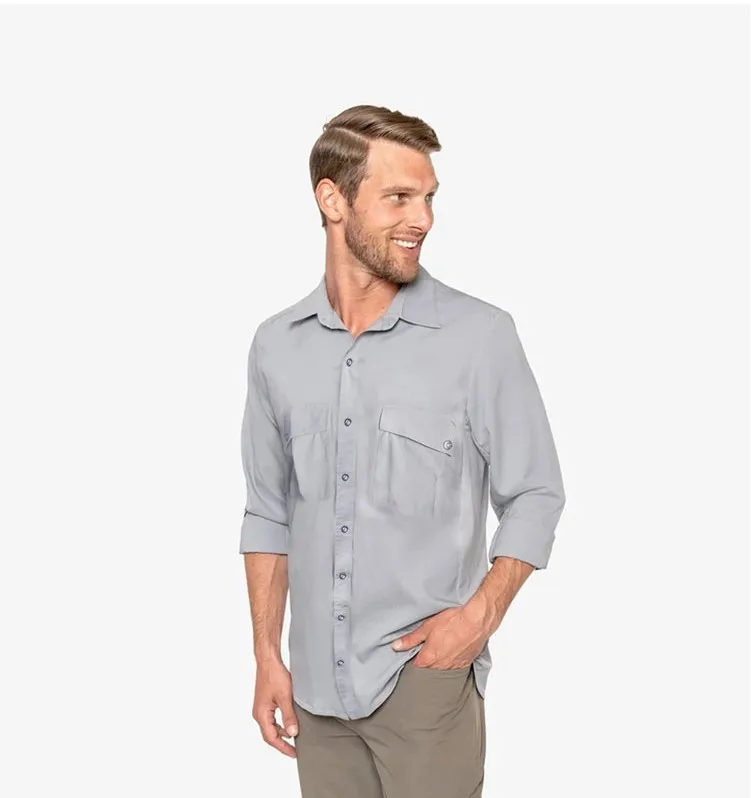 Sale Men Fishing Shirts Mens Performance Fishing Shirt Fast Dry UPF50 Breathable Moisture Wiking Camisa Masculina USA Size M-XL