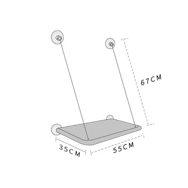 20KG Capacity Hanging Cat Hammock Bed with Sunny Window Seat for Large Cats Comfortable Climbing Frame Pet Accessories 6