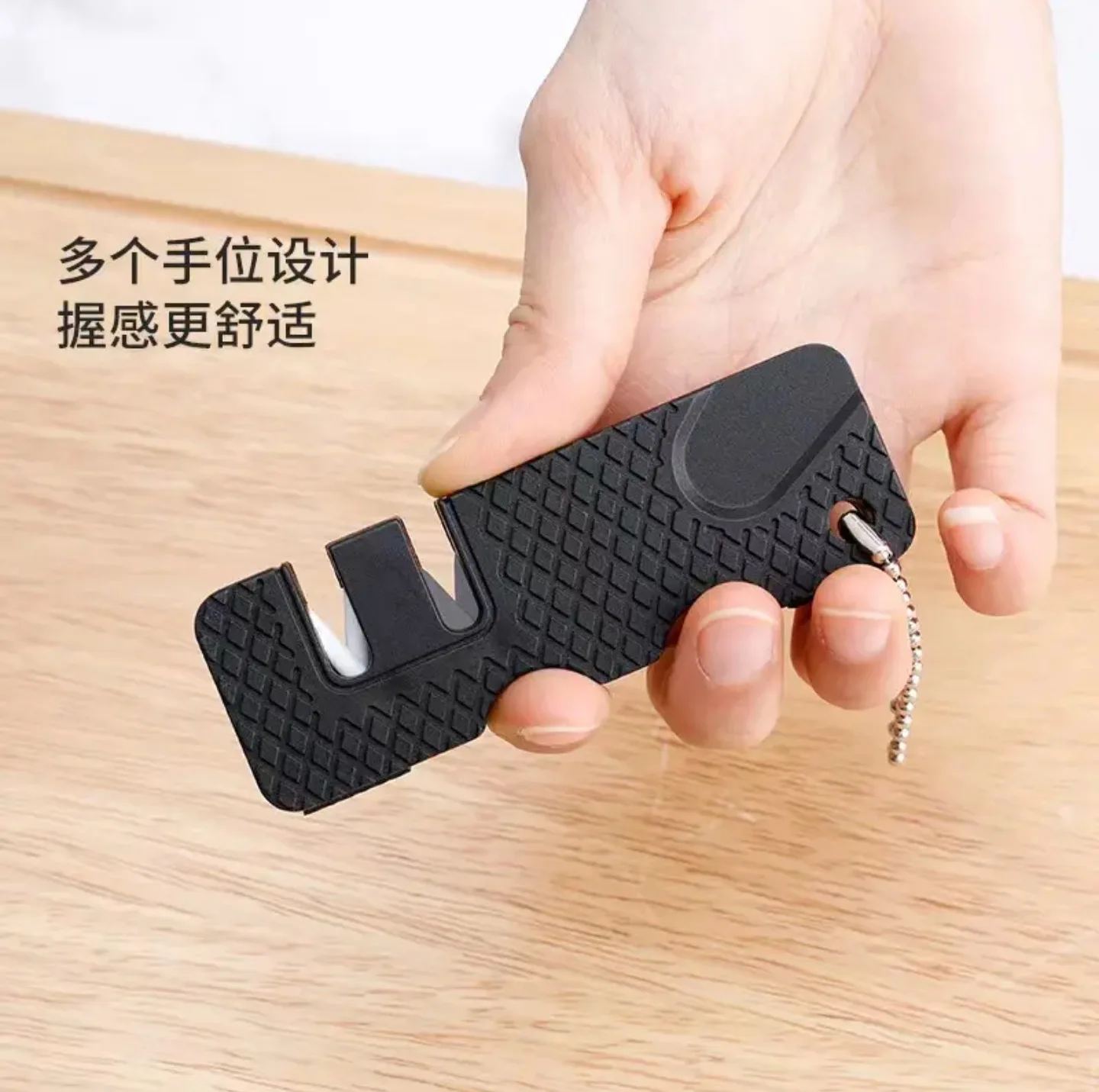 Kitchen Knife Sharpener Pocket Ceramic Sharpen Tool Scissor Sharpen Gears Fish Hook Carbide Knife Outdoor Multi Tools Navajas - 4