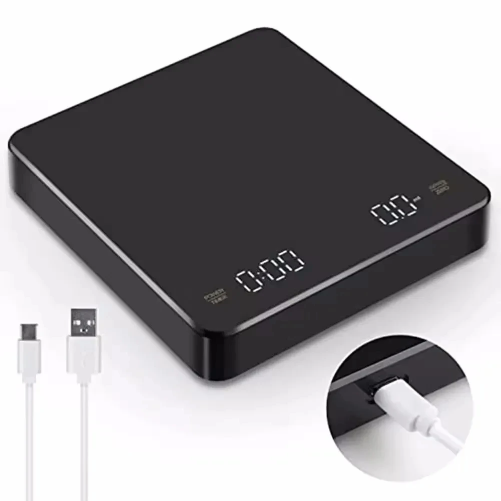 Nano Coffee Scale with Timer Espresso Scale Auto Peel Touch Sensor And Silicone Lid for Precise Tasting Home Brewing