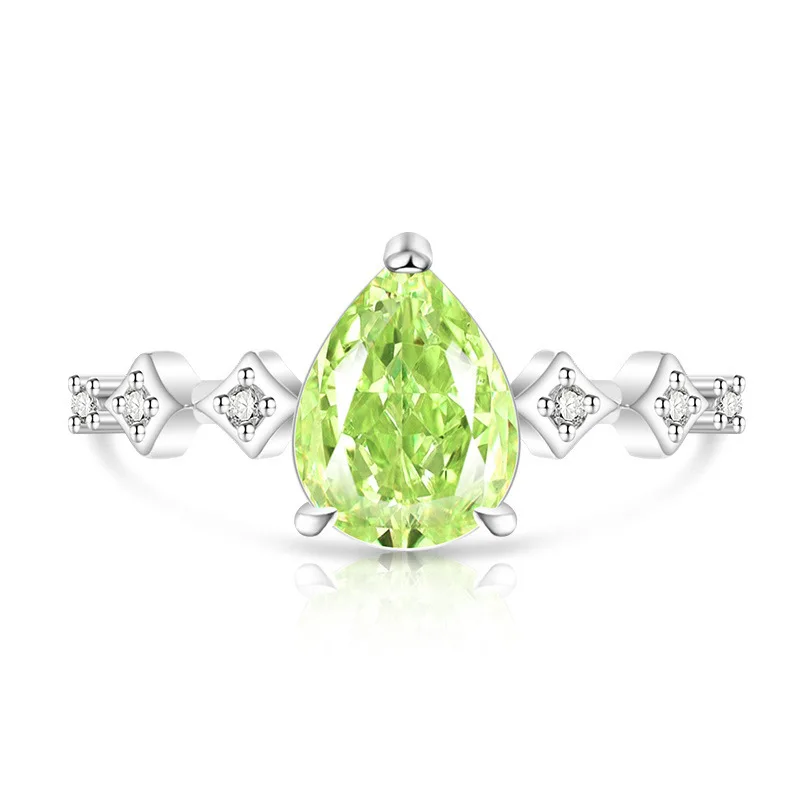 Elegant Adjustable 925 Silver Gemstone Ring for Women – Perfect for Any Occasion