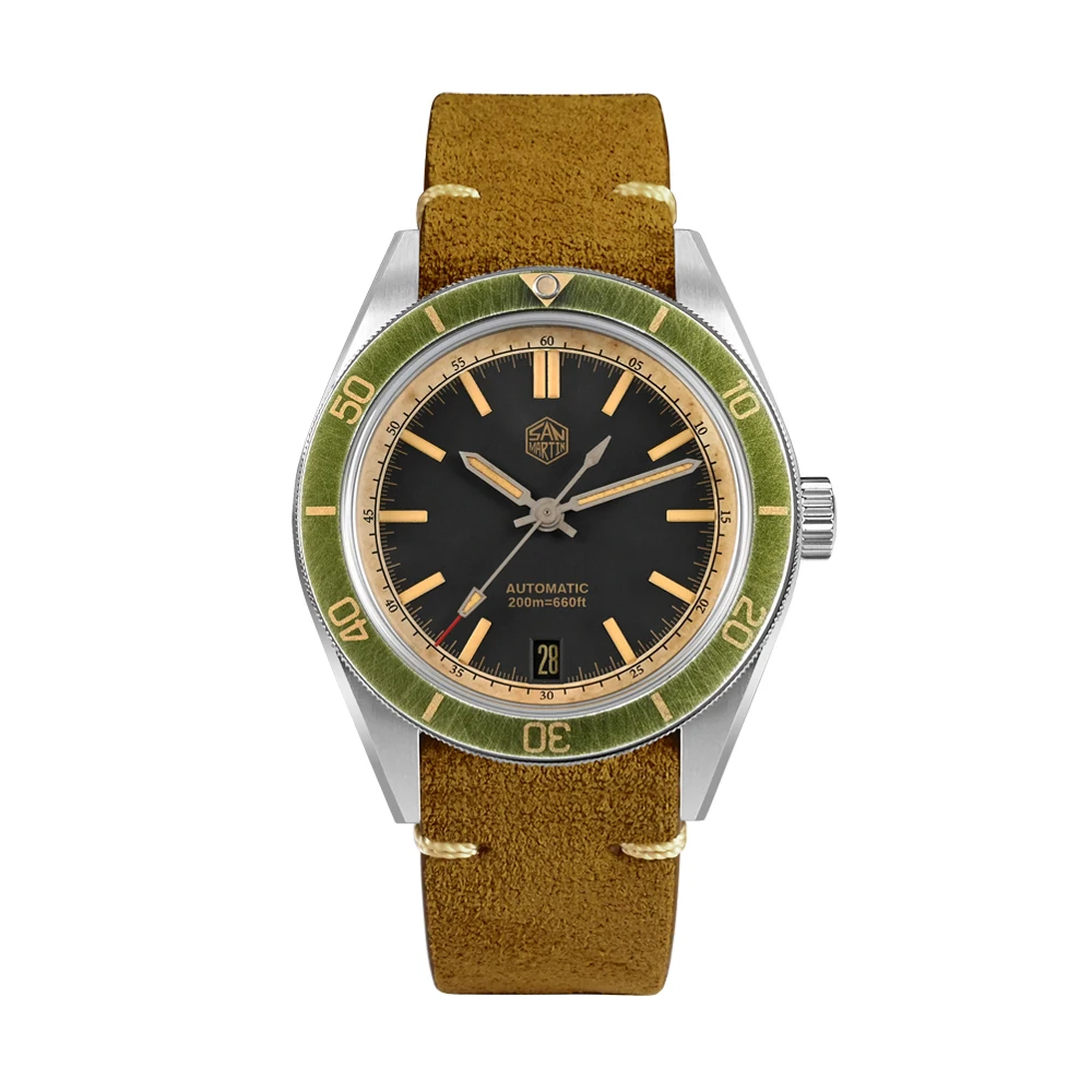 サンマーティン 39.5 ミリメートルメンズダイブウォッチヴィンテージ