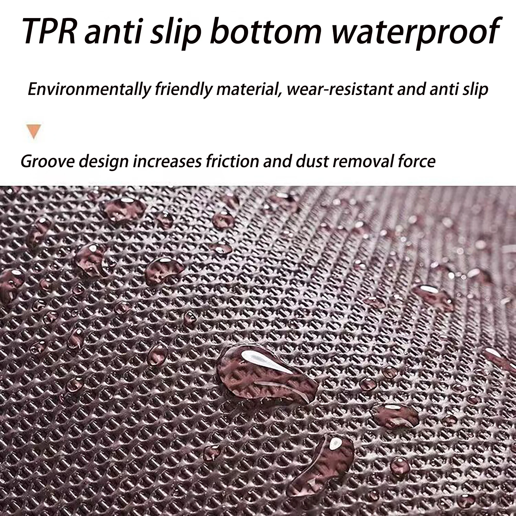 Modern minimalist square floor mat, anti slip mat, anti slip rubber backing, durable, stain and fading