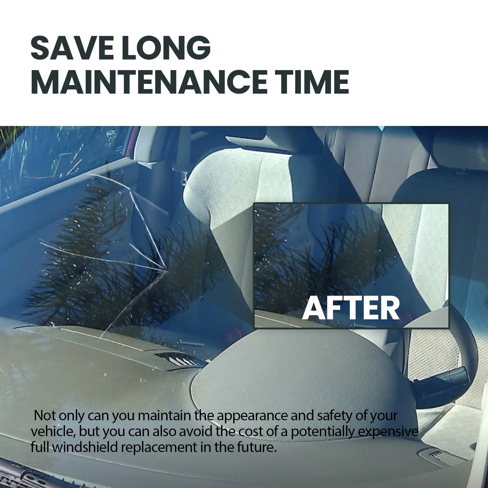 Nano Repair Fluid for Automotive Glass 3ml Quick Adhesive Repair Cracks in Automotive Windshields Auto Glass Nano Repair Fluid 6