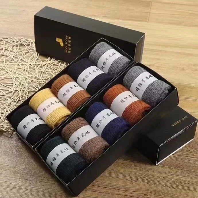 여성용 100% 캐시미어 양모 양말, 매우 따뜻한 남성용 모직 양말, DPGL, 고품질, 겨울, 5 쌍
