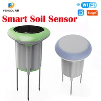 Tuya Smart Soil Sensor Solar Powered Planting Temperature and Humidity Meter IP66 Wireless Soil Tester Turf Gardening
