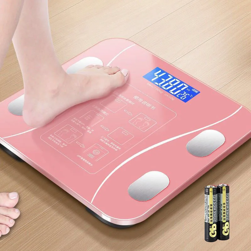 Smart weight scale household square minimalist electronic weight scale night vision digital human body electronic scale 6