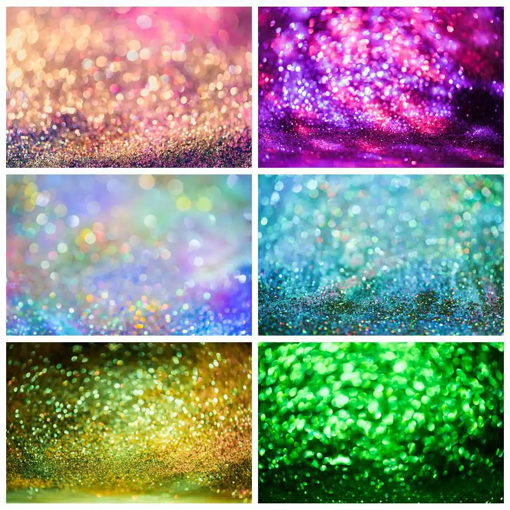 

Gradient Light Bokeh Glitters Photography Backdrops Custom Baby Party Home Decoration Ins Studio Photo Booth Backgrounds Props