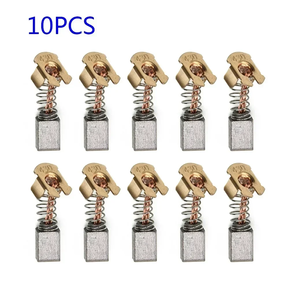 10pcs Carbon Brushes Replacement For 18V Angle Grinder CB-430 BGA450 BGA452 DGA452 GA400 BGA402 Replacement Accessories