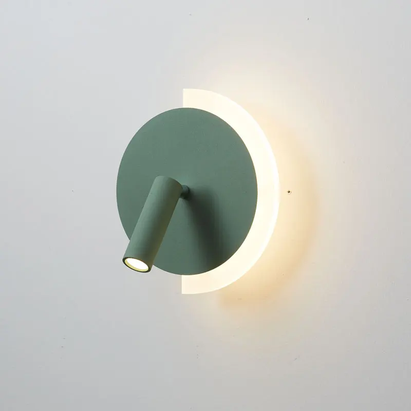 

Modern Bedside Wall Lamp Black White Led Spotlight for Bedroom Living room Sconce Wall Light Sconce Light Aisle Corridor Stair