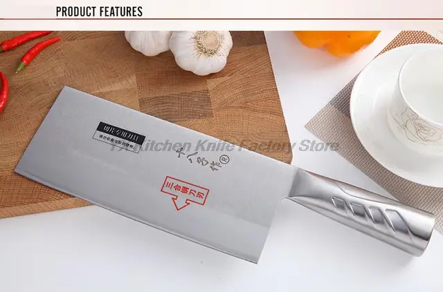 Chinese Bunka (vegetable knife), 190mm - Shibazi S214-1 -, Chinese  cleavers