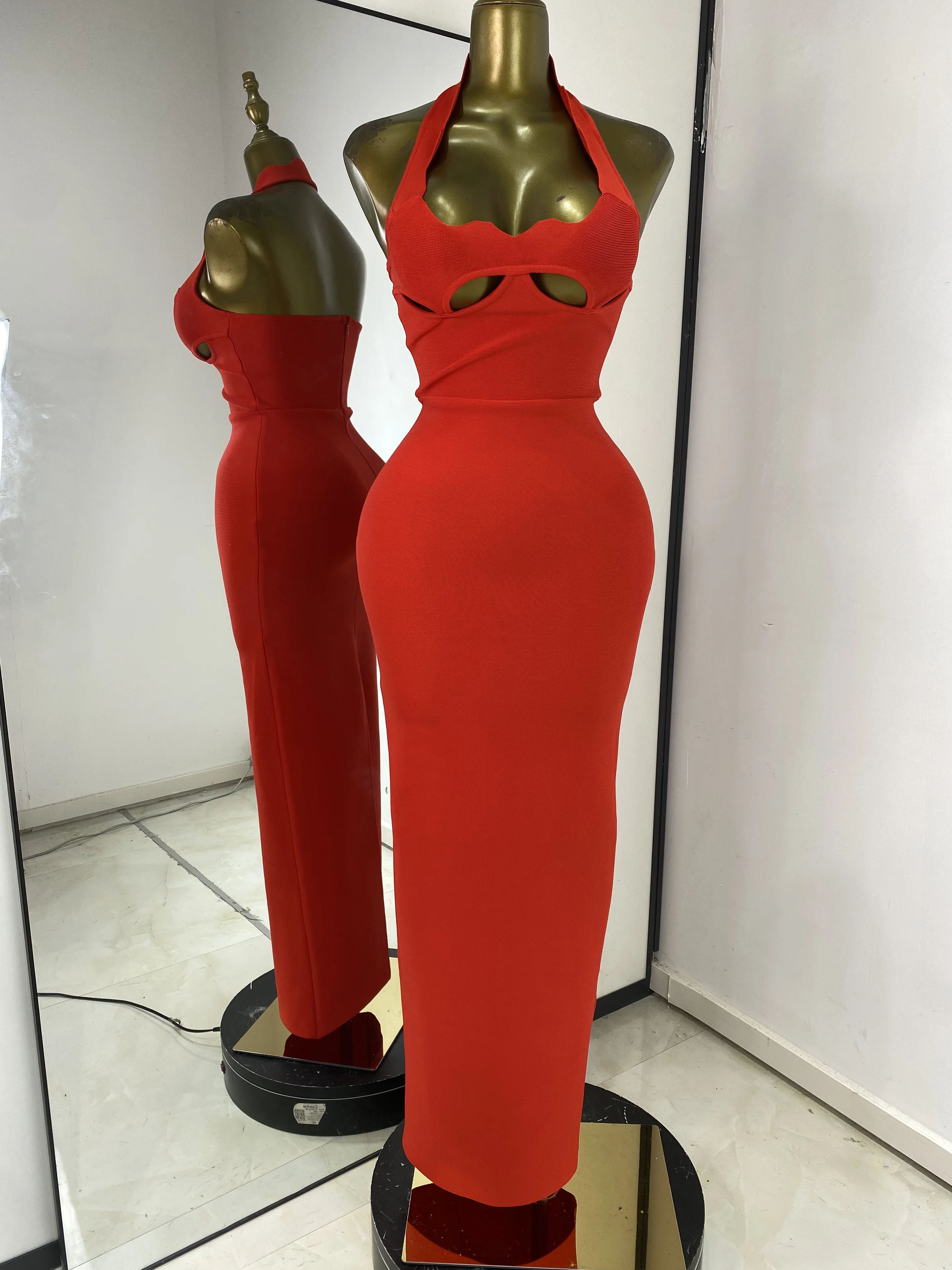 green emerald velvet dress Capucine white oversize-bow bandage dress main image 0
