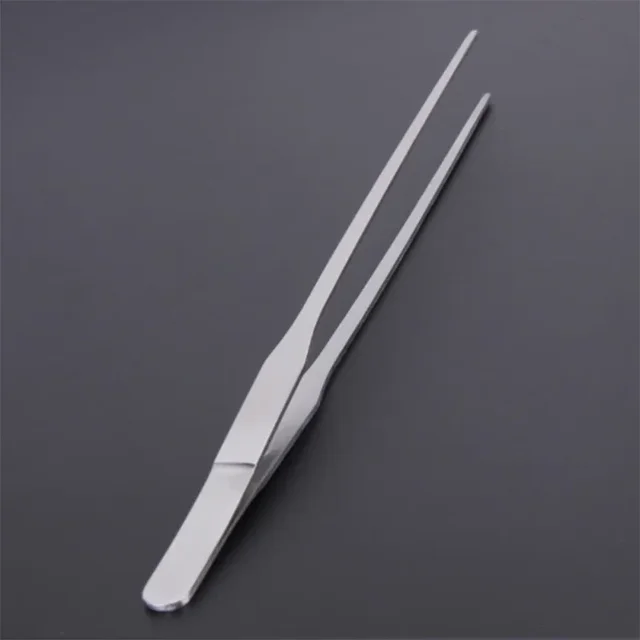 Long 48cm Stainless Steel Curved Aquarium Tweezers Aquarium Plants Tweezer Straight Fish Tank Cleaner Aquarium Accessories 5
