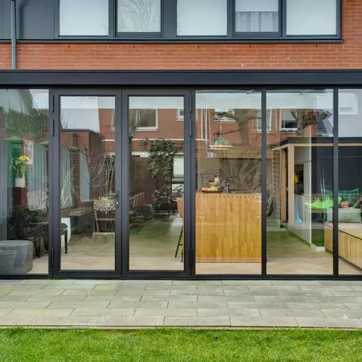 Factory Price Classical French Door Single Double Glass Door Thermal Break Aluminum Profile Frame Casement Doors Customizable