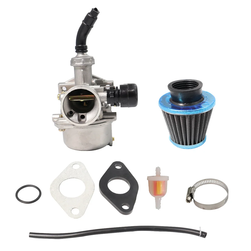 ATV Carburetor PZ19 with Fuel Filter and 35mm Air Filter Kit for 50cc 70cc 80cc 90cc 110cc 125cc ATV Dirt Pit Bike карбюратор pz19 с воздушным фильтром топливный фильтр для 50cc 125cc dirt bike atv scooter moped