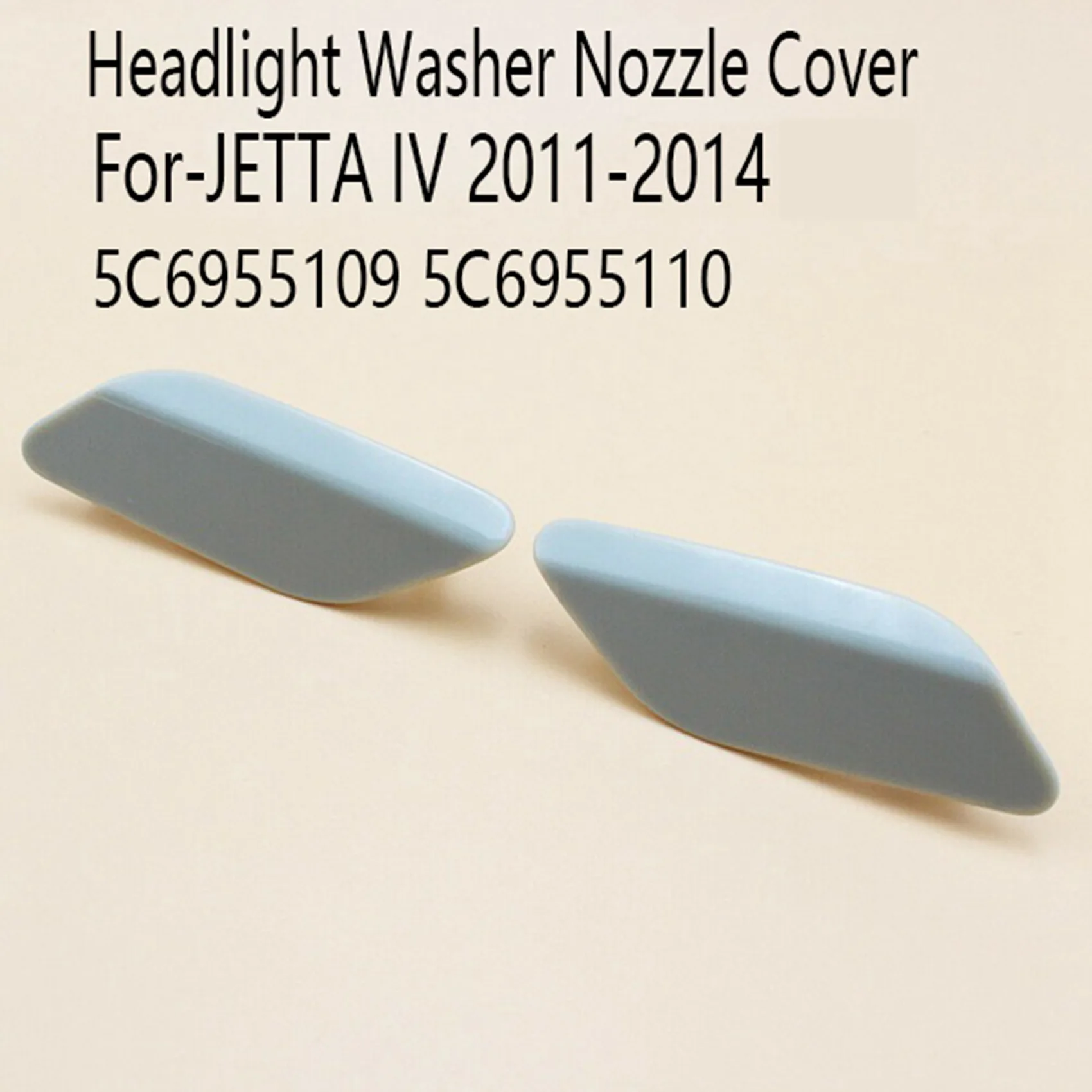 1Pair Car Headlight Washer Nozzle Cover for VW JETTA IV 2011 2014