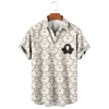 Summer Street Hip Hop Tyrannosaurus Rex Pirnt Harajuku Men Women Shirts Animal Pattern Short Sleeve Blouse Holiday Hawaii Shirt 4