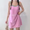 Korean INS Towel Fabric One-Piece Long Dress Slimming Swimsuit Women's Robe Belly Covering Small Chest Pure Desire Swimming Cost