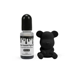 Vibrant 24 - Color Water - Based Pigment Set for Gypsum and Pottery Crafts (Black)