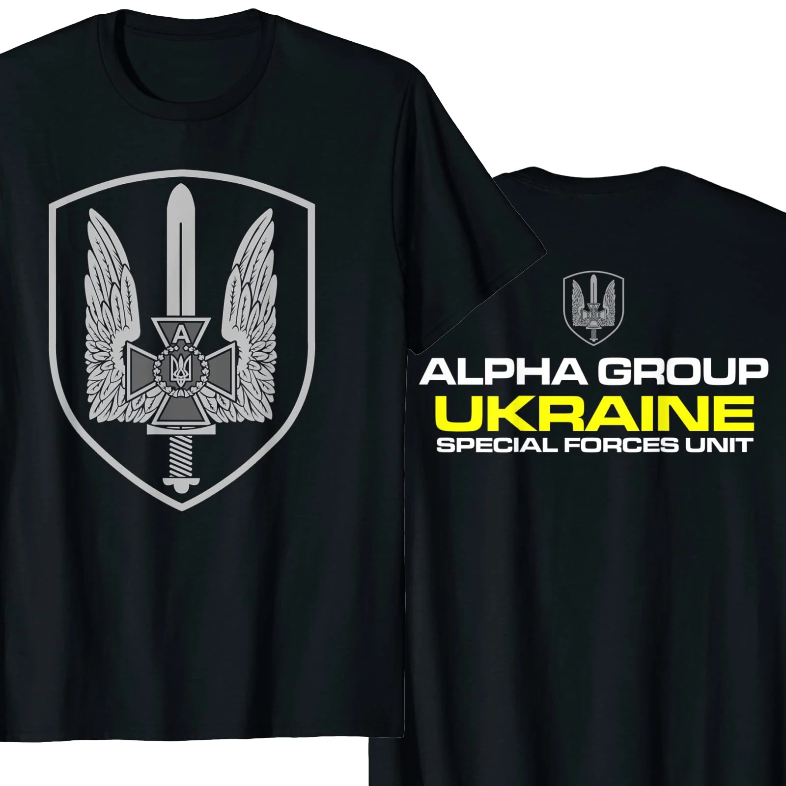 

Ukraine Special Forces Alpha Group Spetsnaz SBU T-Shirt. Summer Cotton Short Sleeve O-Neck Mens T Shirt New S-3XL