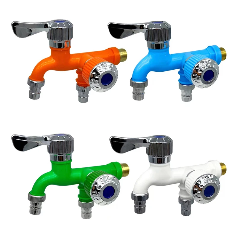 Faucet Adapter 1/2" Male Wall Mounted Plastic Faucet For Washing Machine Garden Balcony