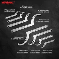 Clé à molette réglable Hi-Spec, type crochet, outil pour écrous et boulons, outil à main, 19-51 mm, 32-76 mm, 51-120 mm avec échelle, fournitures d'outils automobiles 6