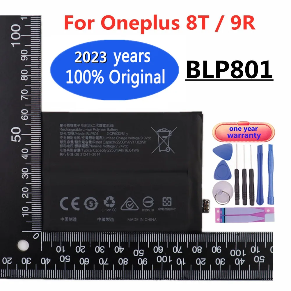 

BLP801 Orginal Replacement Battery For OPPO 1+9R One Plus 8T/9R 1+8T KB2003 KB2005 LE2101 BLP-801 High Quality Phone Batteries
