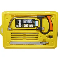 Wood Bow Saw Blades Bowsaw Hacksaw Portable Adjustable Multi-Function Woodworking Hand Hacksaw Detachable Sawing Plastic Rubber 2