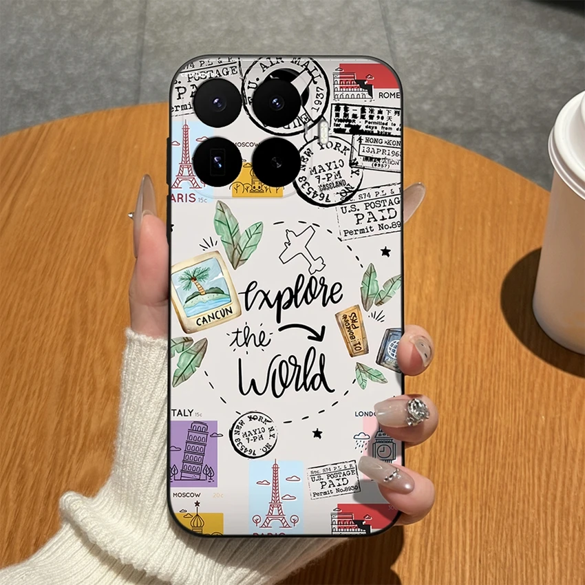 Abstract Art Print Matte Silicone Scratch-Resistant Phone Case - Lightweight Coque