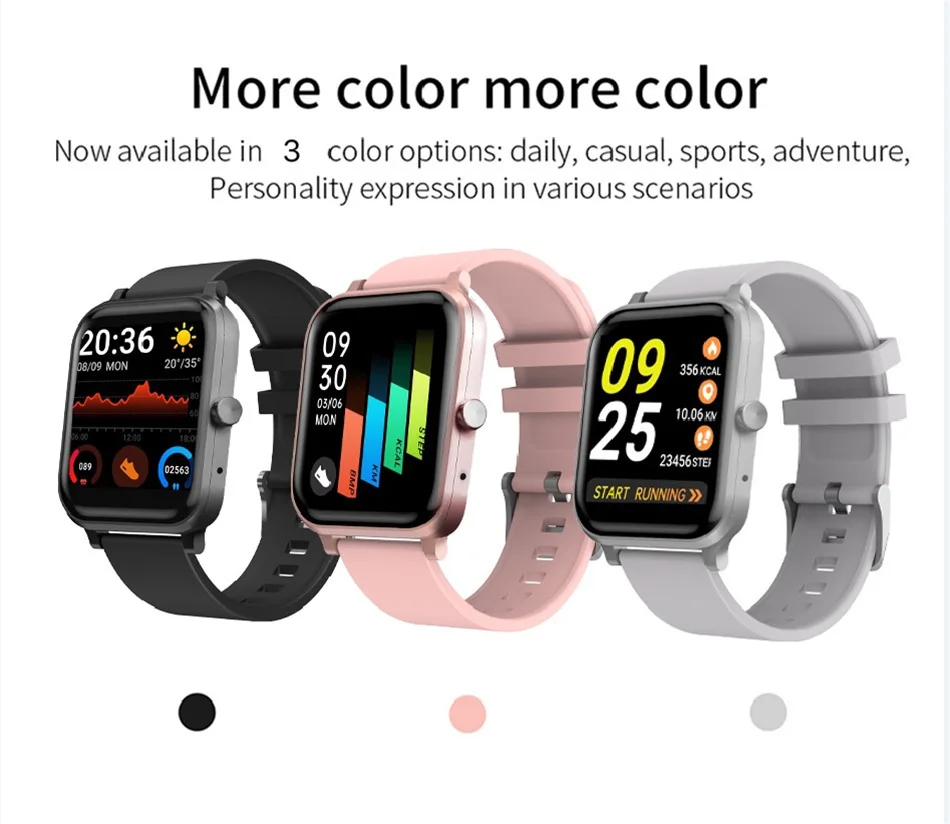 Xiaomi 1.54 Inch 2021 Smart Watch Men Full Touch Fitness Tracker IP67 Waterproof Women Smartwatch For Huawei  Phone Pk H10 Plus