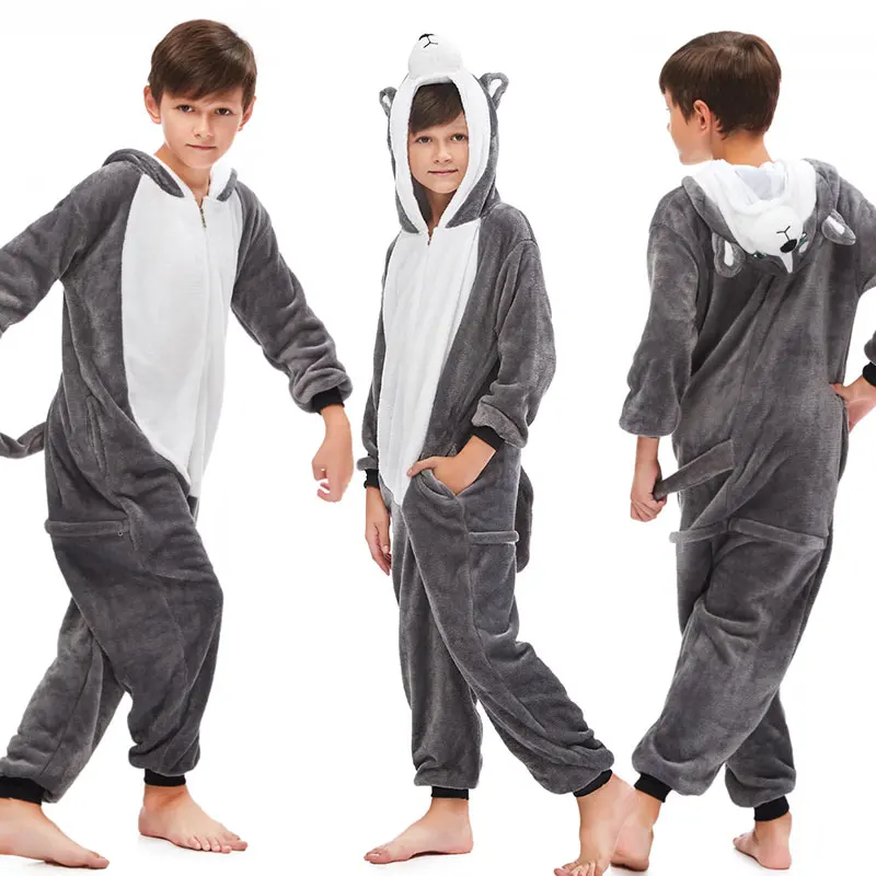 Halloween Dinosaur Animal Cartoon Hooded Jumpsuit Kids Onesies Kigurumi Dragon Pijama Unicorn Sleepwear Adult Onesie Boy Onesies
