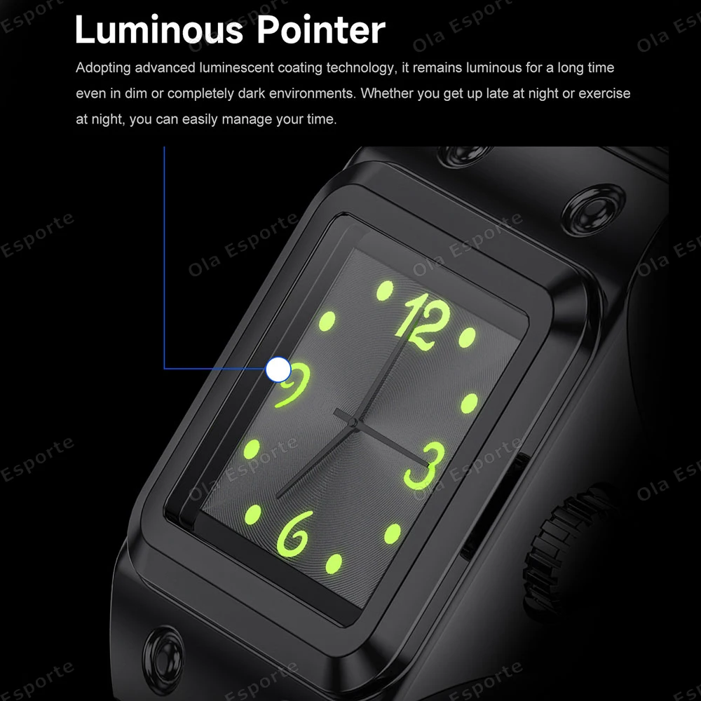 New Quartz watch + Smart Ring Waterproof Sleep Health Monitoring Time Display/Adjustment Activity Record Smartring For Men Women