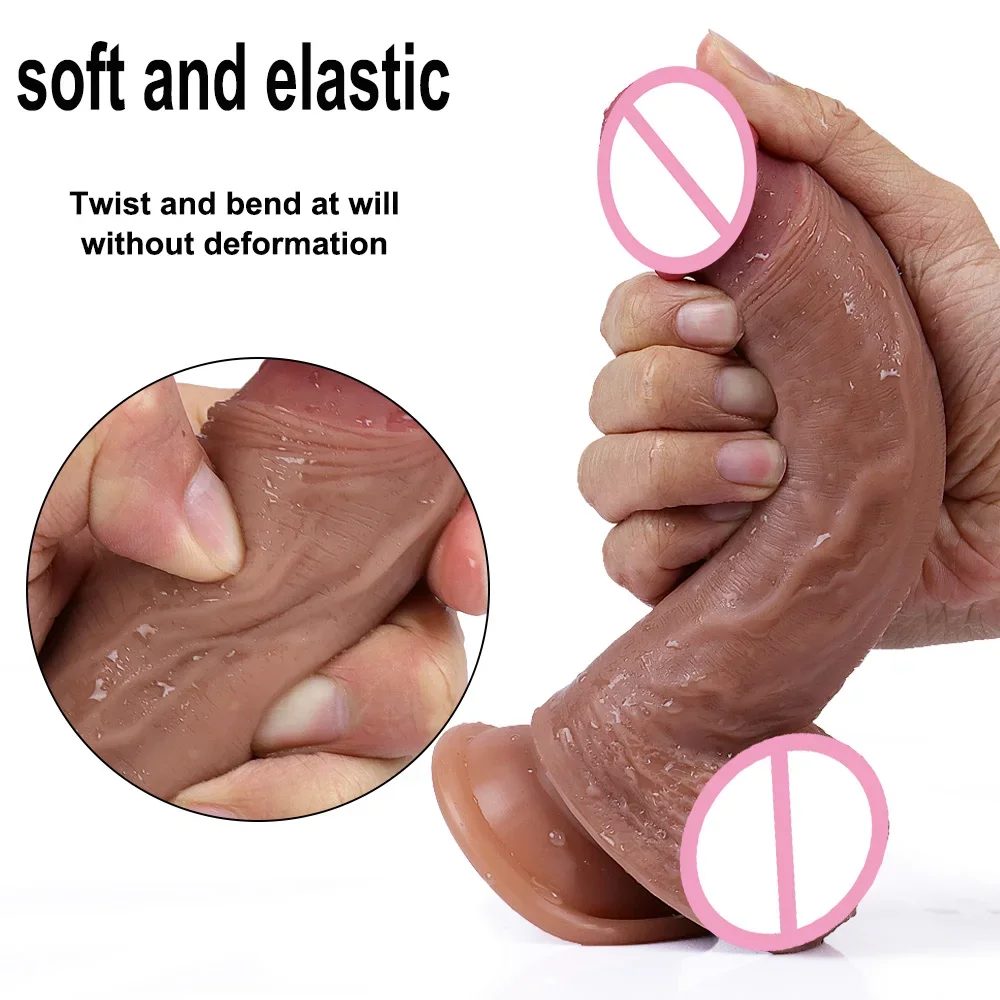 Female Sex Toys Dildo Sex Toys Realistic Cheap Dildo Soft Sexy Silicone Penis Flexible G-spot Women Big Dick Anal Sex Toys For Female Masturbator Adults 18+