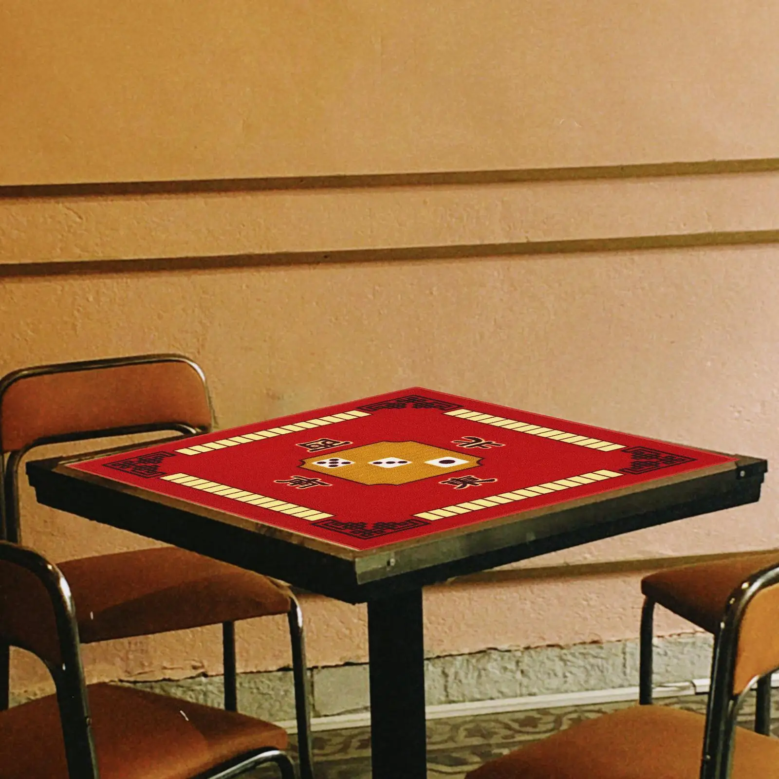 Tapis de Mahjongg antidérapant de forme carrée, réduction du bruit, nappe de Table de Mahjong pour jeux de bureau à domicile, accessoires de cartes de Mahjong Mahjongg Mat Anti Slip Square Shape Noise Reduction Mahjong Table Cloth Board for Home Desktop Games Mahjong Cards Accessories