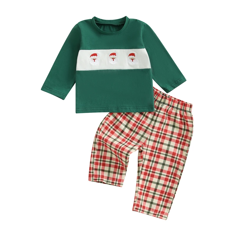 Chemise à Manches Longues En Coton Avec Motif Renne Et Arbre De Noël P