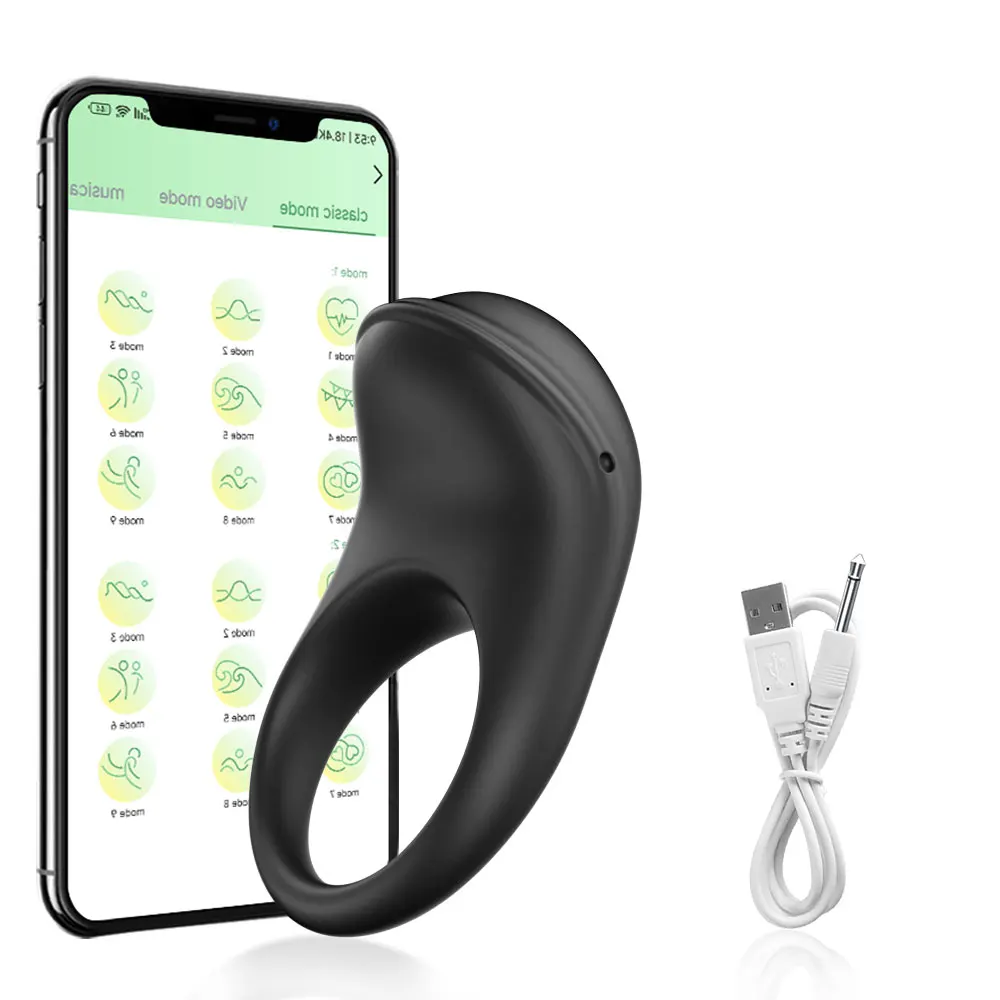 Cock Ring for Men APP Control Vibrating Ejaculation Delay Penis Ring Male Testicle Massager Vibrator Sex Toy Couples Adult Goods