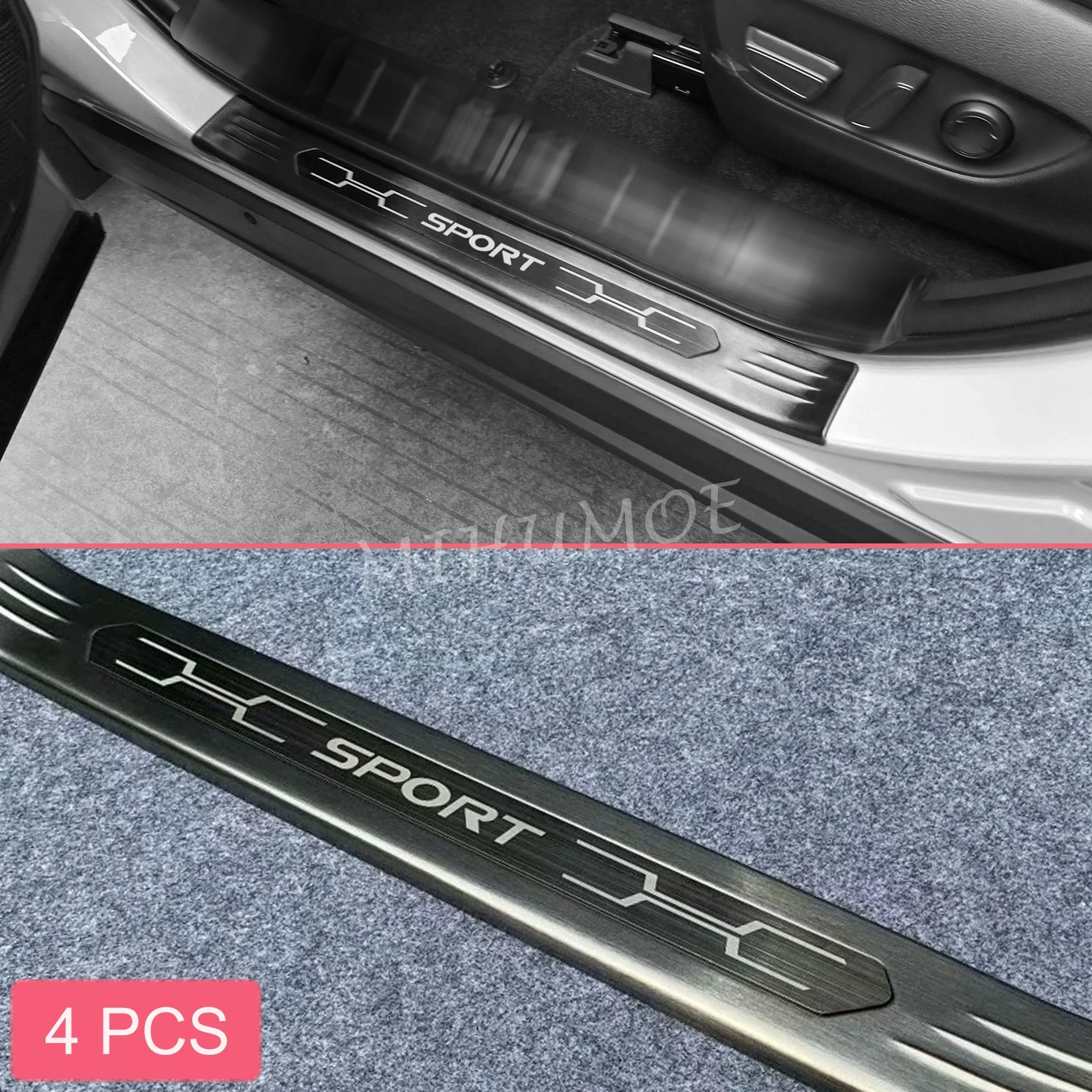 

Stainless Steel Door Sill Scuff Kick Protector Guard For Toyota RAV4 Suzuki Across 2019 2020 2021 2022 2023