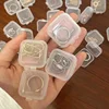6/12Pcs Mini Storage Boxes Rectangle Transparent Plastic Jewelry Container Packaging Organizer Case for Jewelry Beads Earrings 5