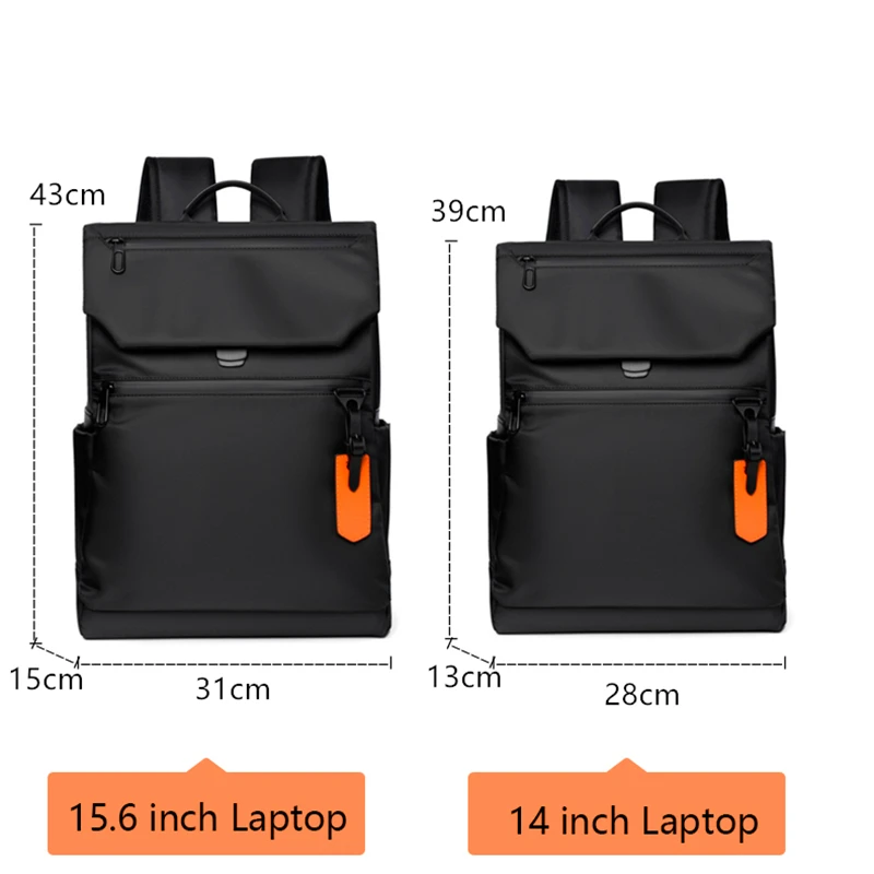 High Quality Waterproof Men's Laptop Backpack Fashion Designer Black USB Charging Backpack for Business Urban Man