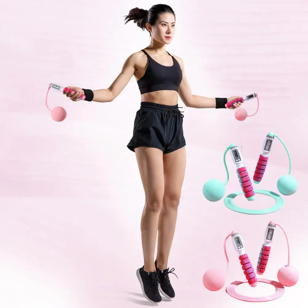

Useful Cordless Jump Rope Thickened Lose Weight Eco-friendly Count Function Cordless Long Skipping Rope
