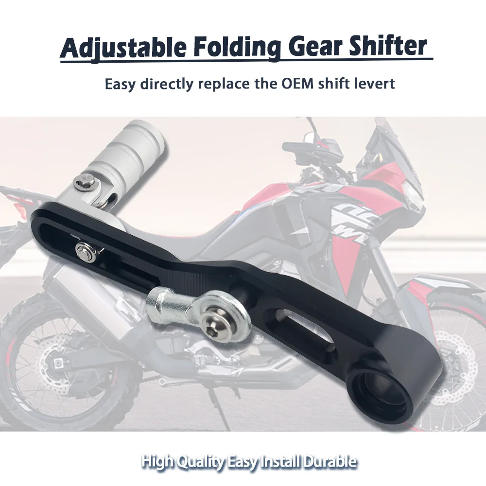 Motorrad verstellbarer klappbarer Schalthebel CNC für Honda CRF1000L Africa Twin 2014 15 2016 2017 2018 CRF1000 L – Detail 12